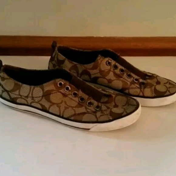 coach slip on tennis shoes